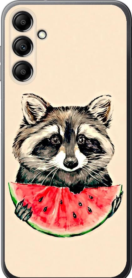 Чехол на Samsung Galaxy A14 A145F Енотик с арбузом (4605u-2937-42517)