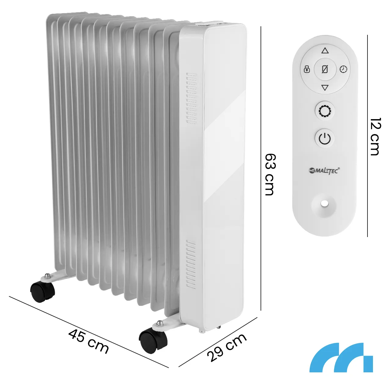Масляний обігрівач Maltec WI-FI 2500W 11 ребер - фото 3