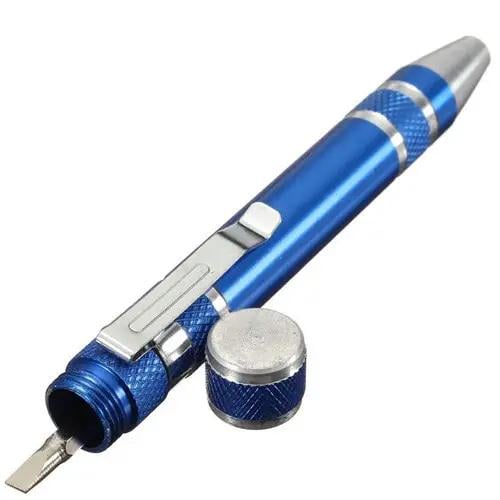 Отвертка прецизионная с 8 битами Blue (27918311) - фото 2 Отвертка прецизионная с 8 битами Blue (27918311) - фото 2