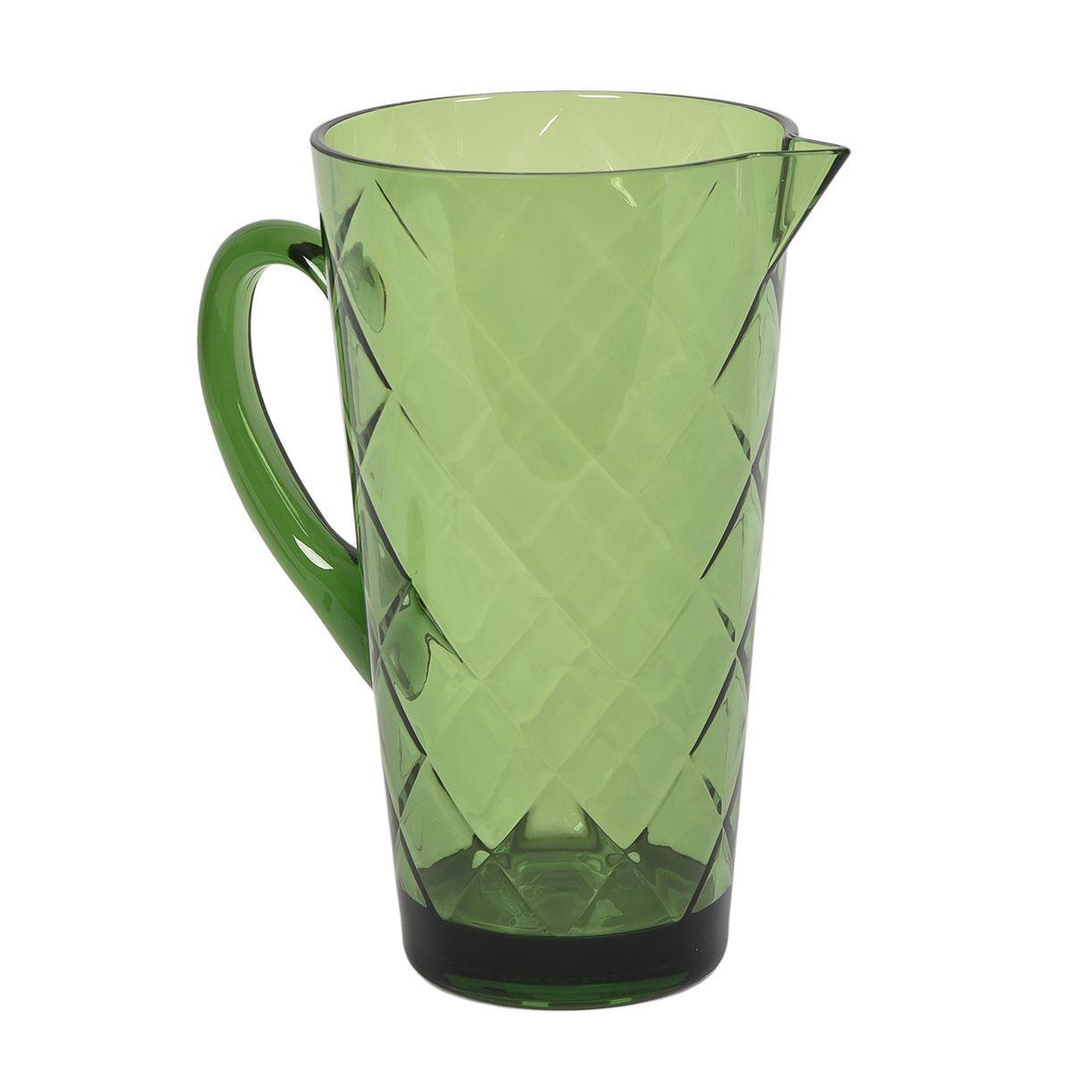 Кувшин Certified International Алмазные грани из акрилового стекла 2,1 л Зеленый (20437) - фото 3