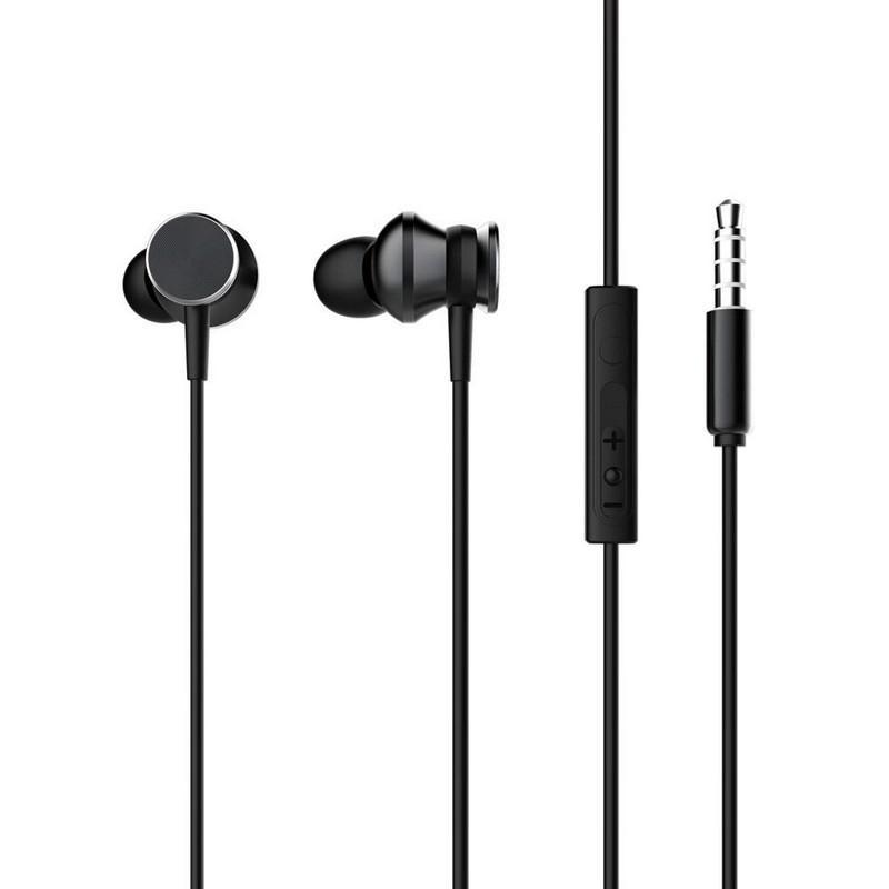 Наушники вакуумные GORSUN GS-C12 с микрофоном и регулятором громкости Black (530329)