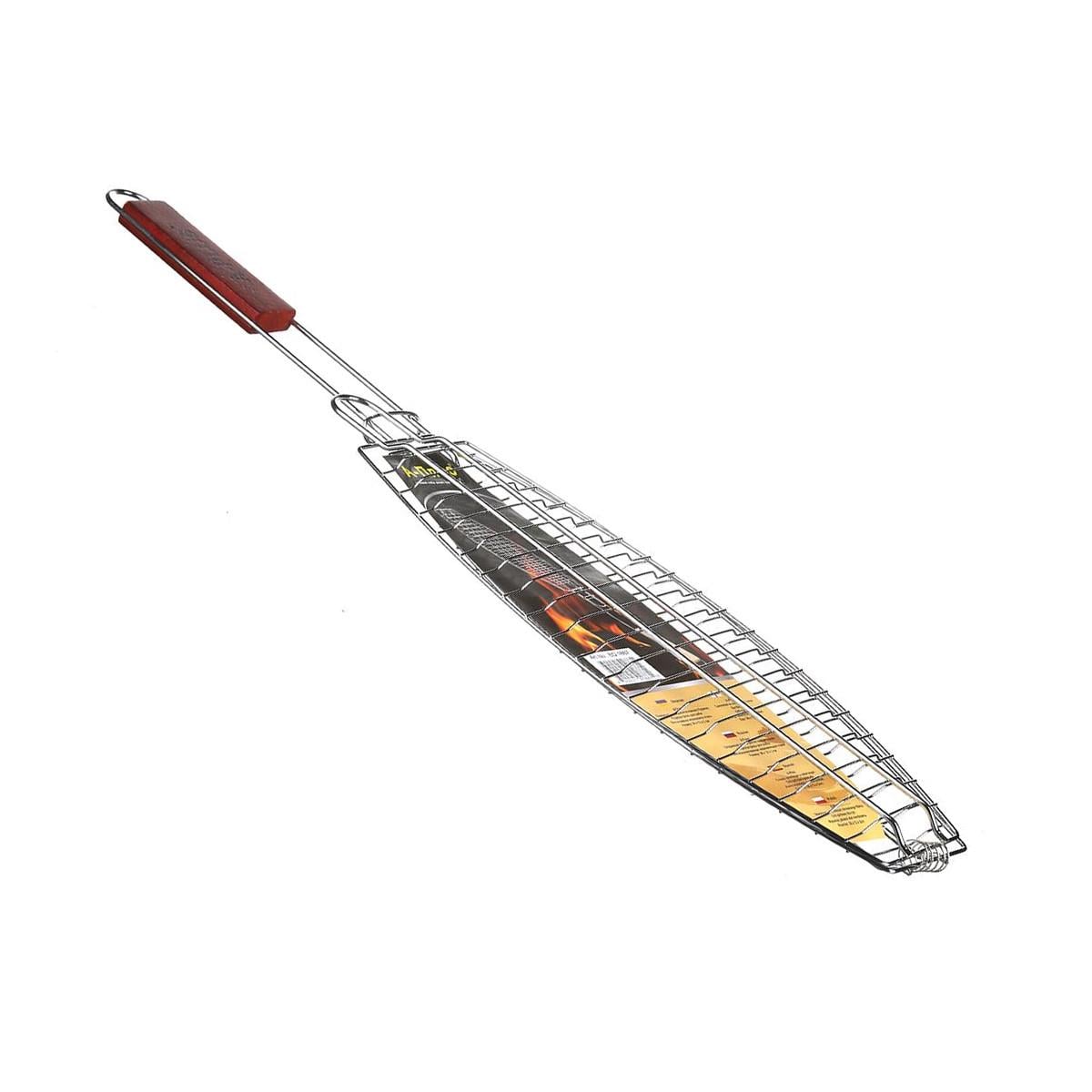 Решетка гриль для жарки рыбы на одну секцию