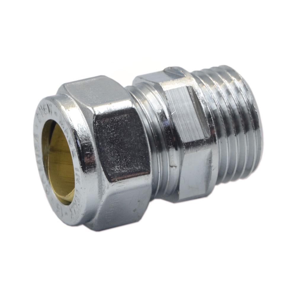 Переходник обжимной Comisa 15x1/2" С Хром (8106103)