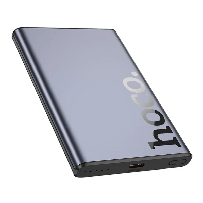 Повербанк із бездротовим зарядним Hoco Q32 Bird PD20W 5000 mAh Сірий (2767879214)
