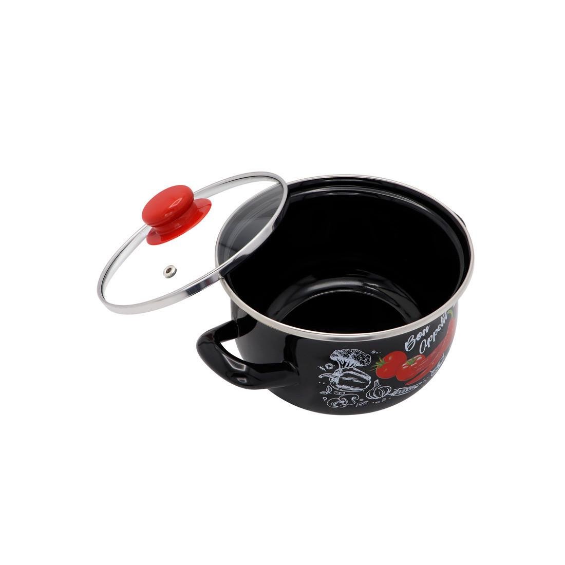 Кастрюли эмалированные Interos Перец 3 шт. - фото 3