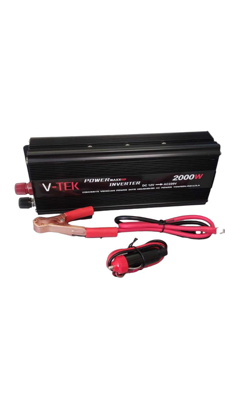 Автоинвертор V-TEK PowerMaxx-SSK2000W 12/220В USB Черный (14-36-2000vtek)