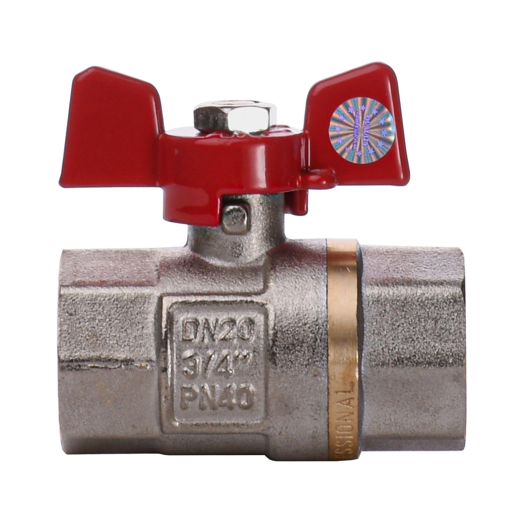 Кран шаровый прямой Professional Q 3/4″ ВВ КБ PN40 QP151 (000010161) Кран шаровый прямой Professional Q 3/4″ ВВ КБ PN40 QP151 (000010161)