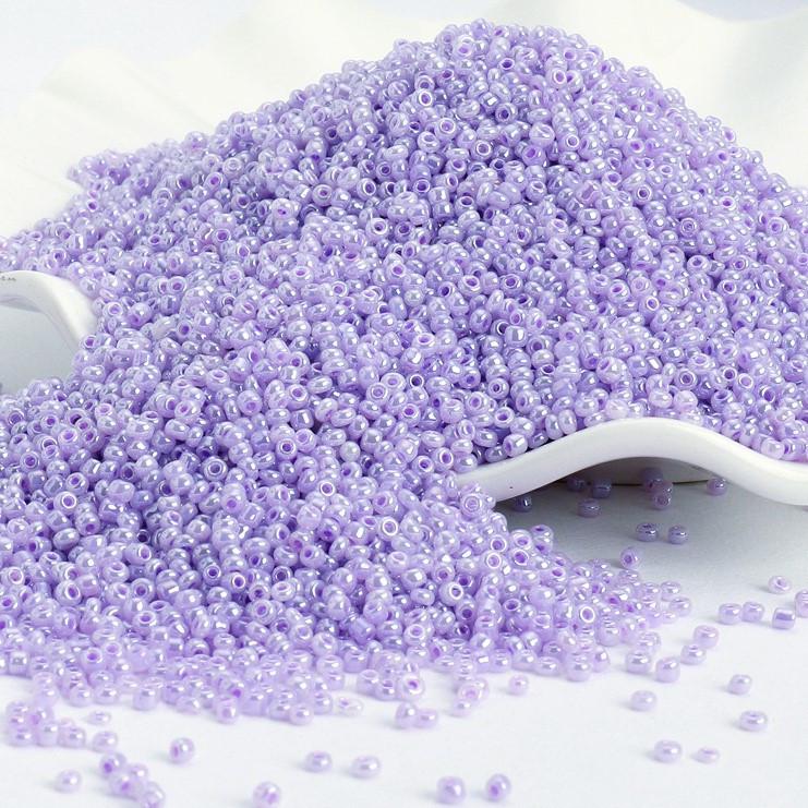 Бисер Блестящий 2 мм 50 г Фиолетово-голубой (БР0002л47)