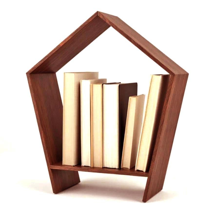 Полка книжная настольная из дерева Хальзенбах Шафран (КПА-028906)