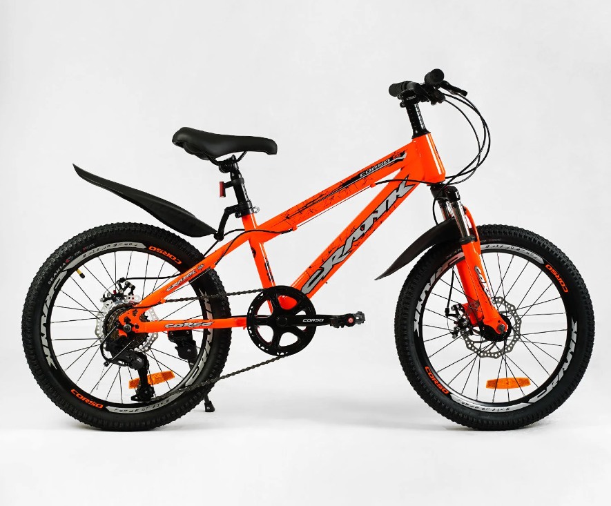 Велосипед спортивный Corso Crank 20'' стальная рама/оборудование Saiguan/7 скоростей (CR-20303)