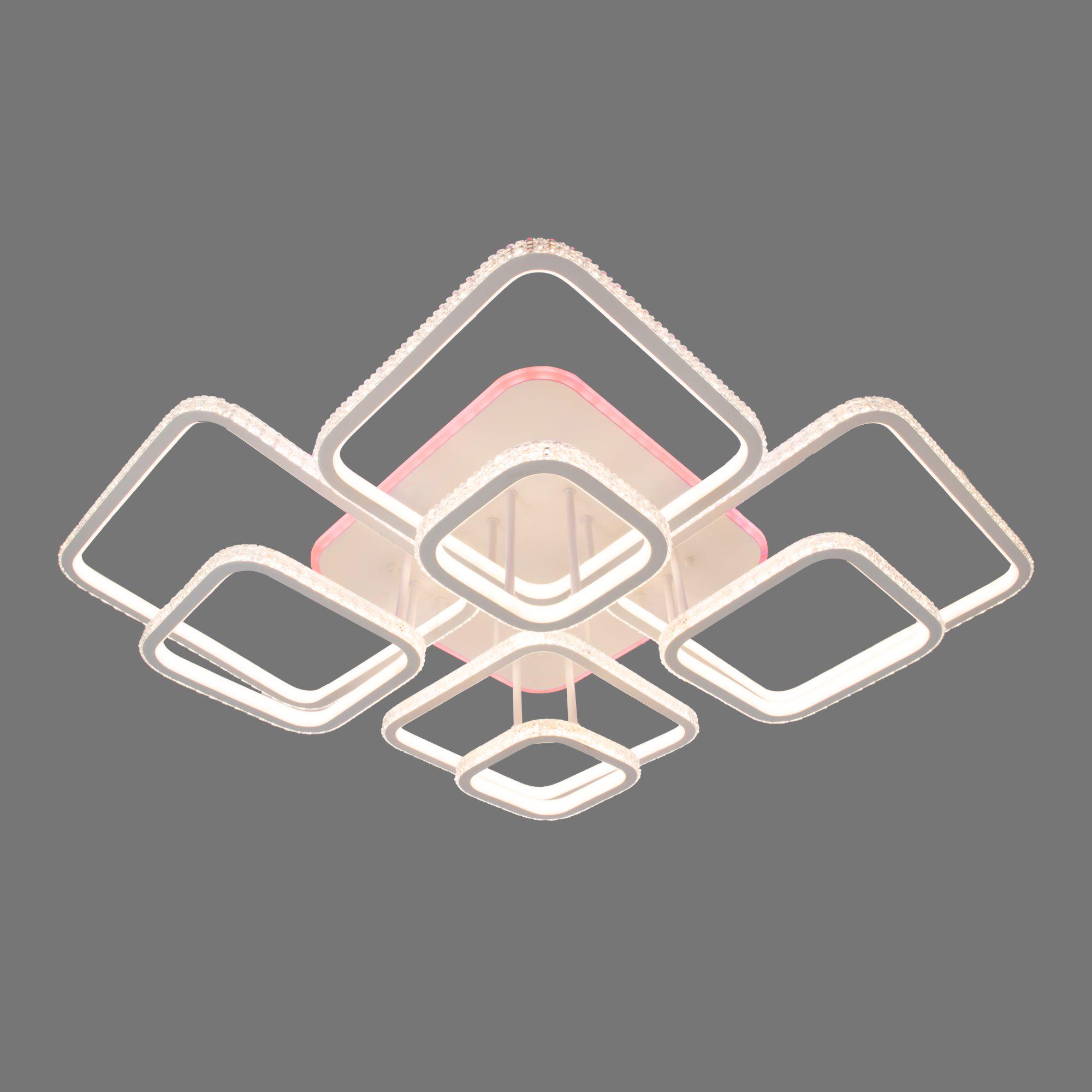 Люстра светодиодная DK5868B/8 WH RGB 552W+14W на 8 плафонов (000035873) - фото 8 Люстра светодиодная DK5868B/8 WH RGB 552W+14W на 8 плафонов (000035873) - фото 8