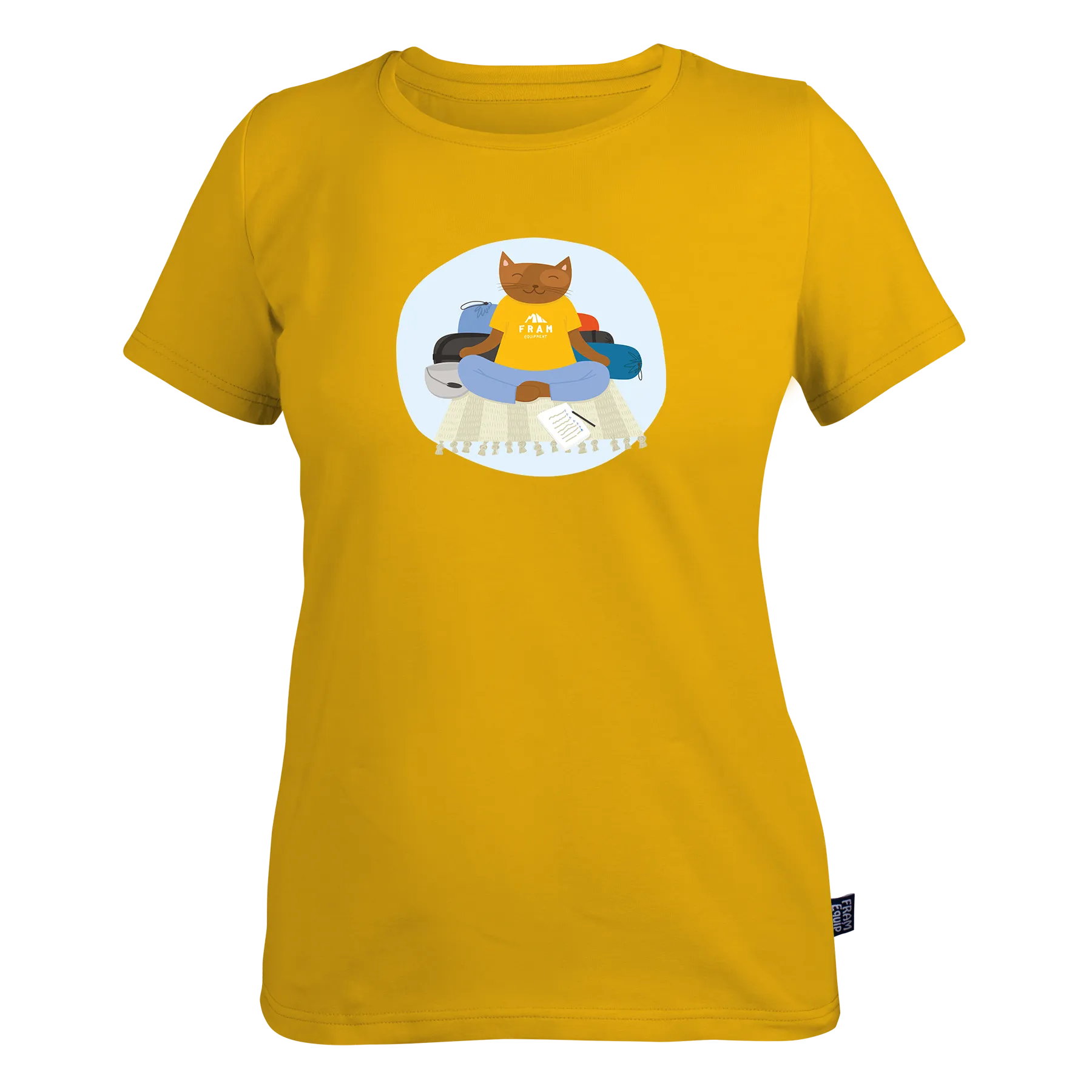 Футболка жіноча Кіт-завхав M Жовтий