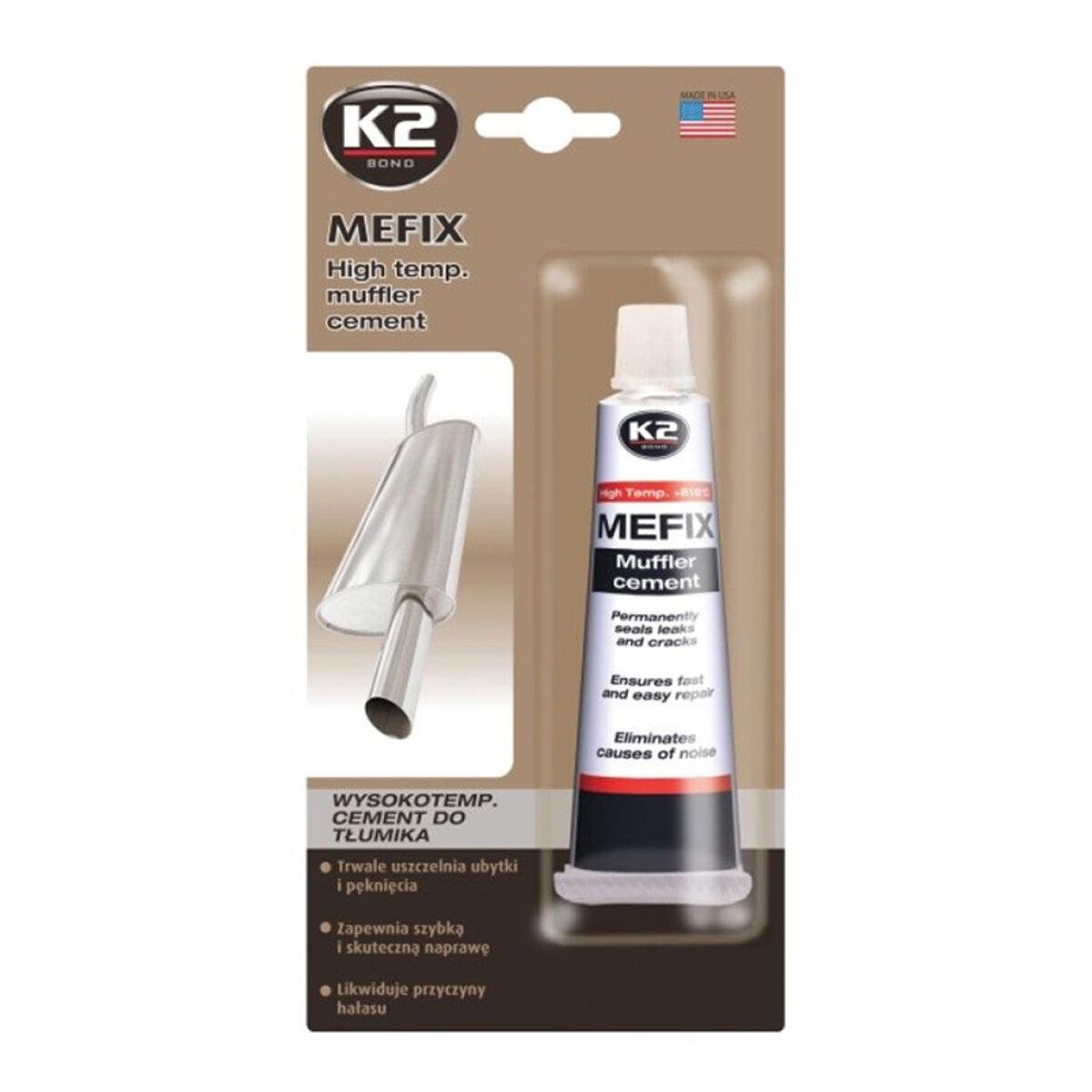 Герметик K2 Bond Mefix для монтажа и ремонта глушителей 140 г
