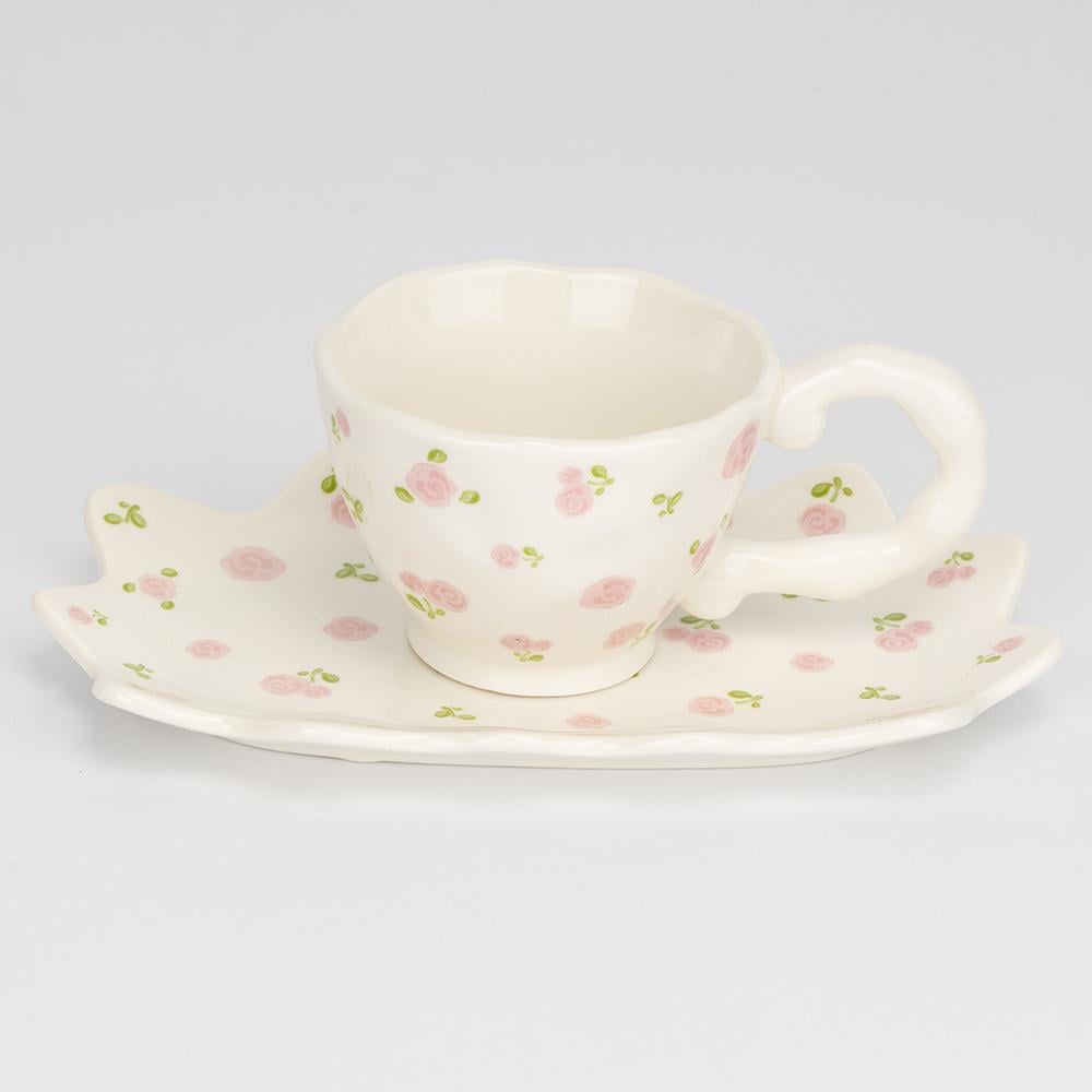 Чашка з блюдцем Рожеві бутони 150 мл (9295-015) - фото 1 Чашка з блюдцем Рожеві бутони 150 мл (9295-015) - фото 1