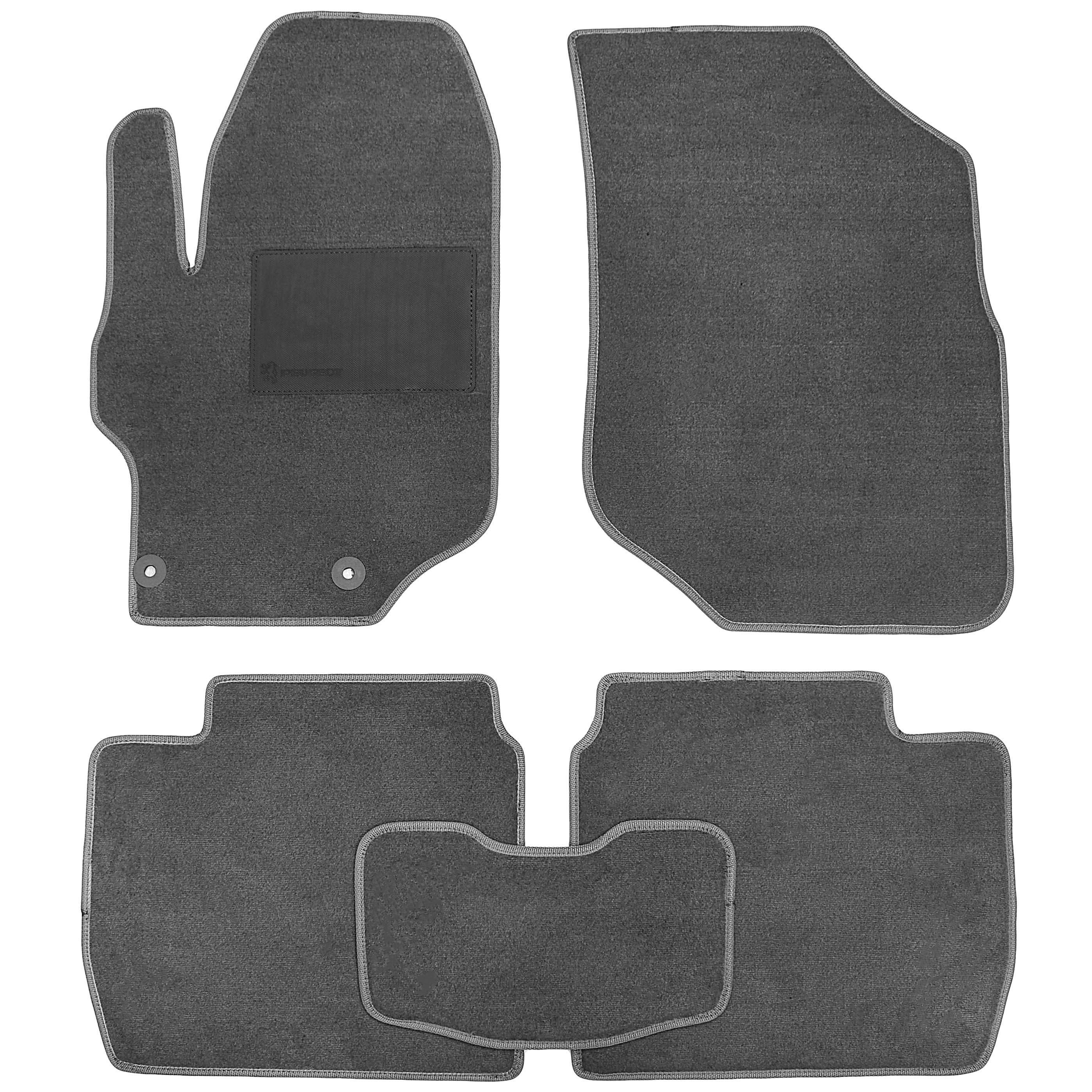 Коврики в салон для Peugeot 301 '12- текстильные Серый