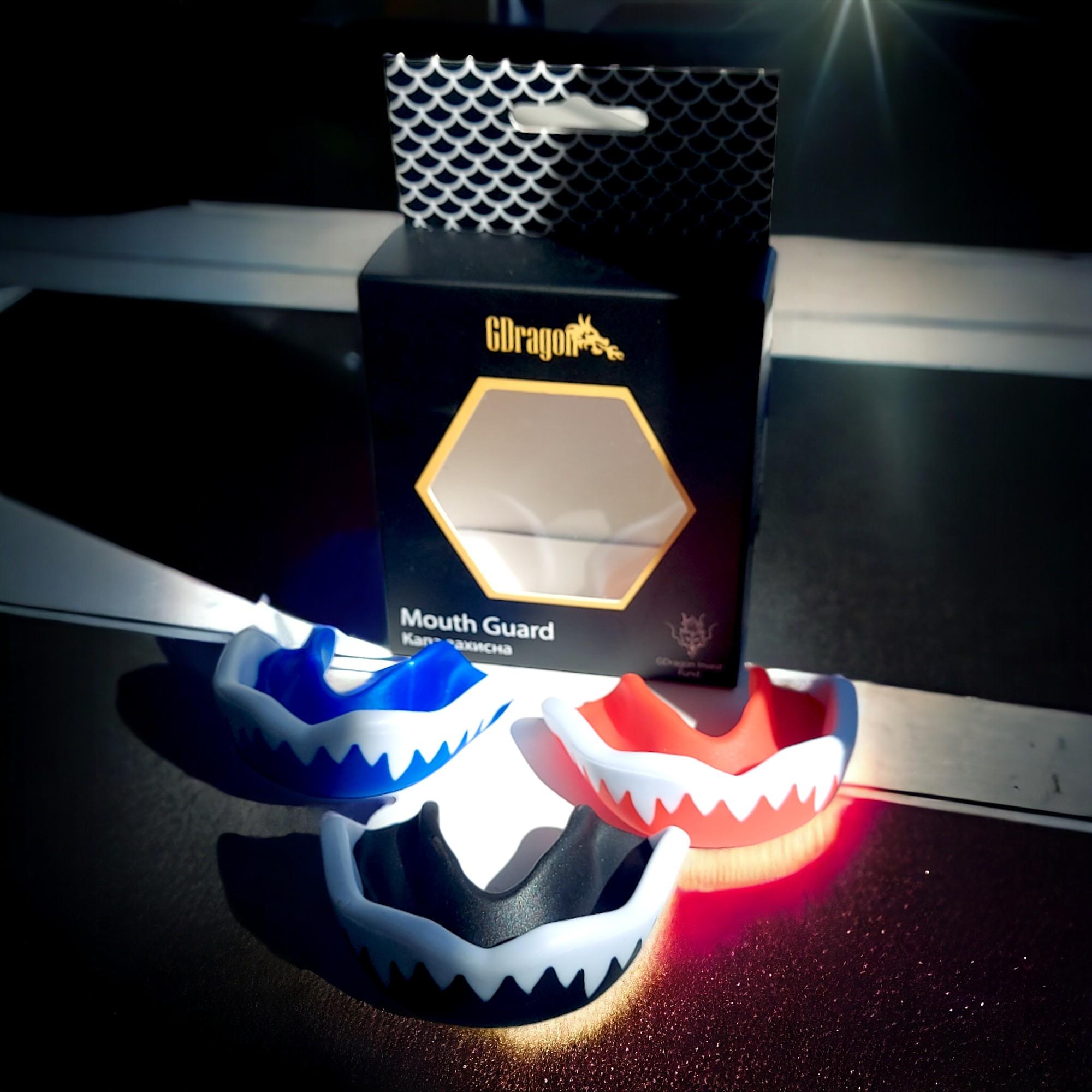 Капа боксерская GDragon BOX Vampire подростковая/взрослая Синий (1_2_М_3) - фото 9