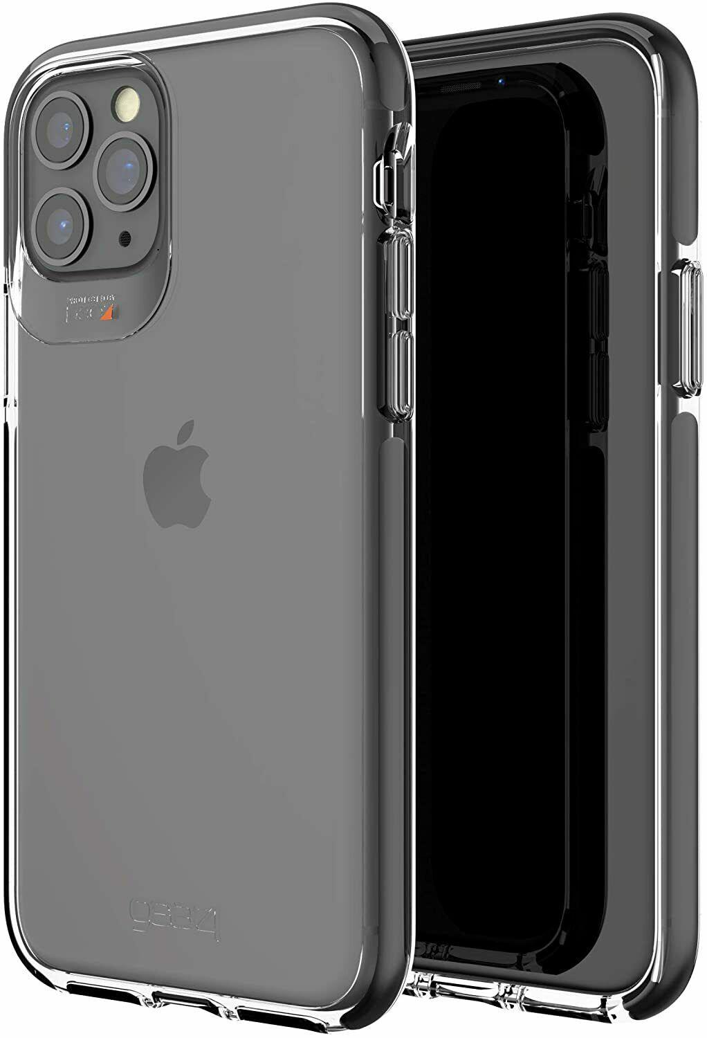 Протиударний прозорий чохол GEAR4 Piccadilly D3O для Iphone 11 Pro Max (6.5") Black + Transparent - фото 12