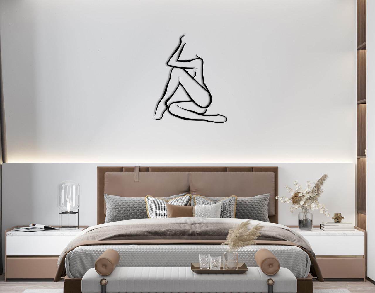 Декоративное панно на стену Upwood Decor Features of Femininity 84,7х70 см Black (1533567094)