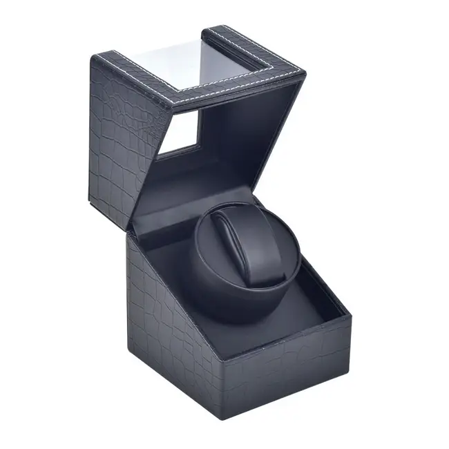 Шкатулка для подзавода механических часов Виндер Watch Winder Черный