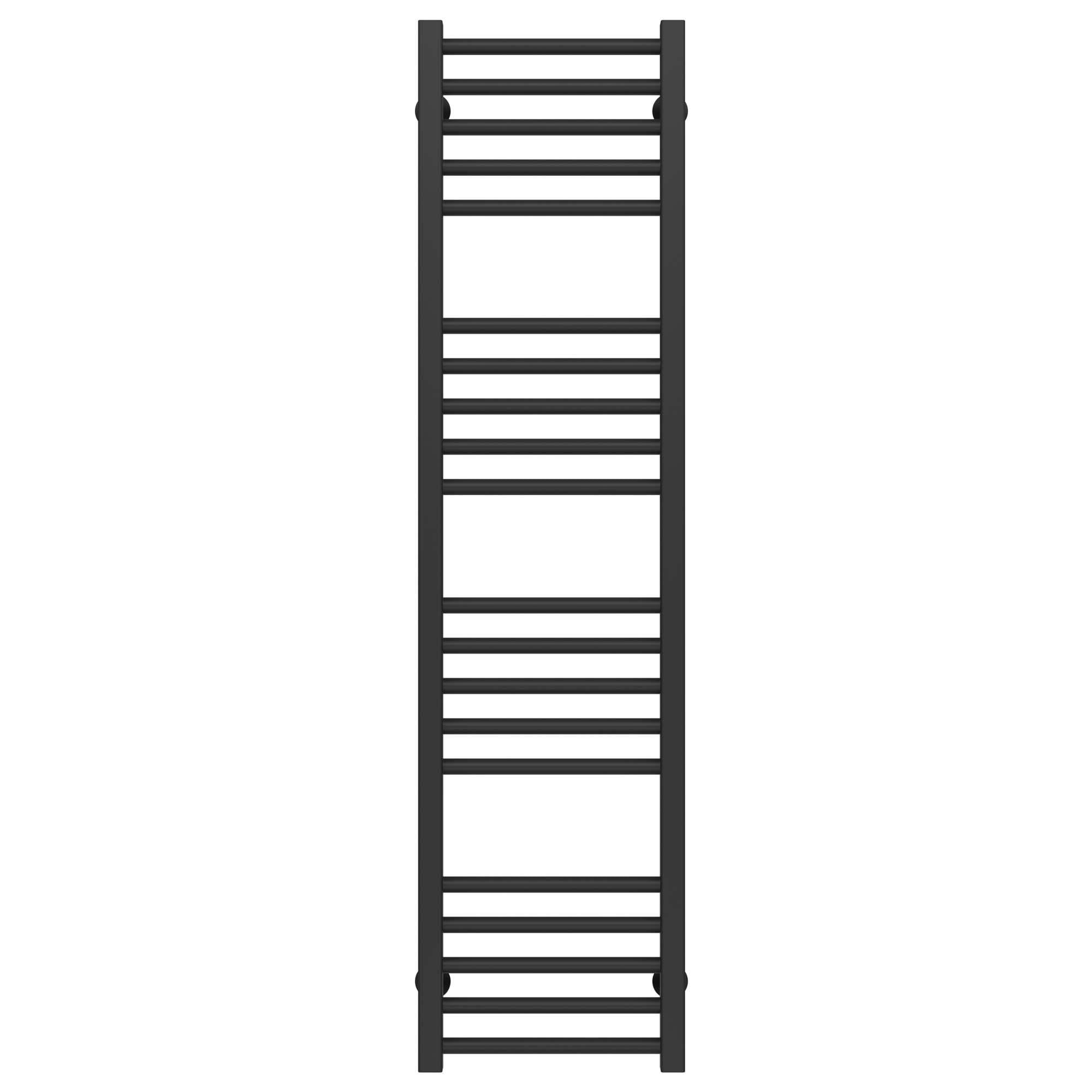 Полотенцесушитель водяной Deffi Lima П20 боковое левое подключение нержавеющая сталь 400х1300 мм Черный (A.LI.130.40.20.B.B)