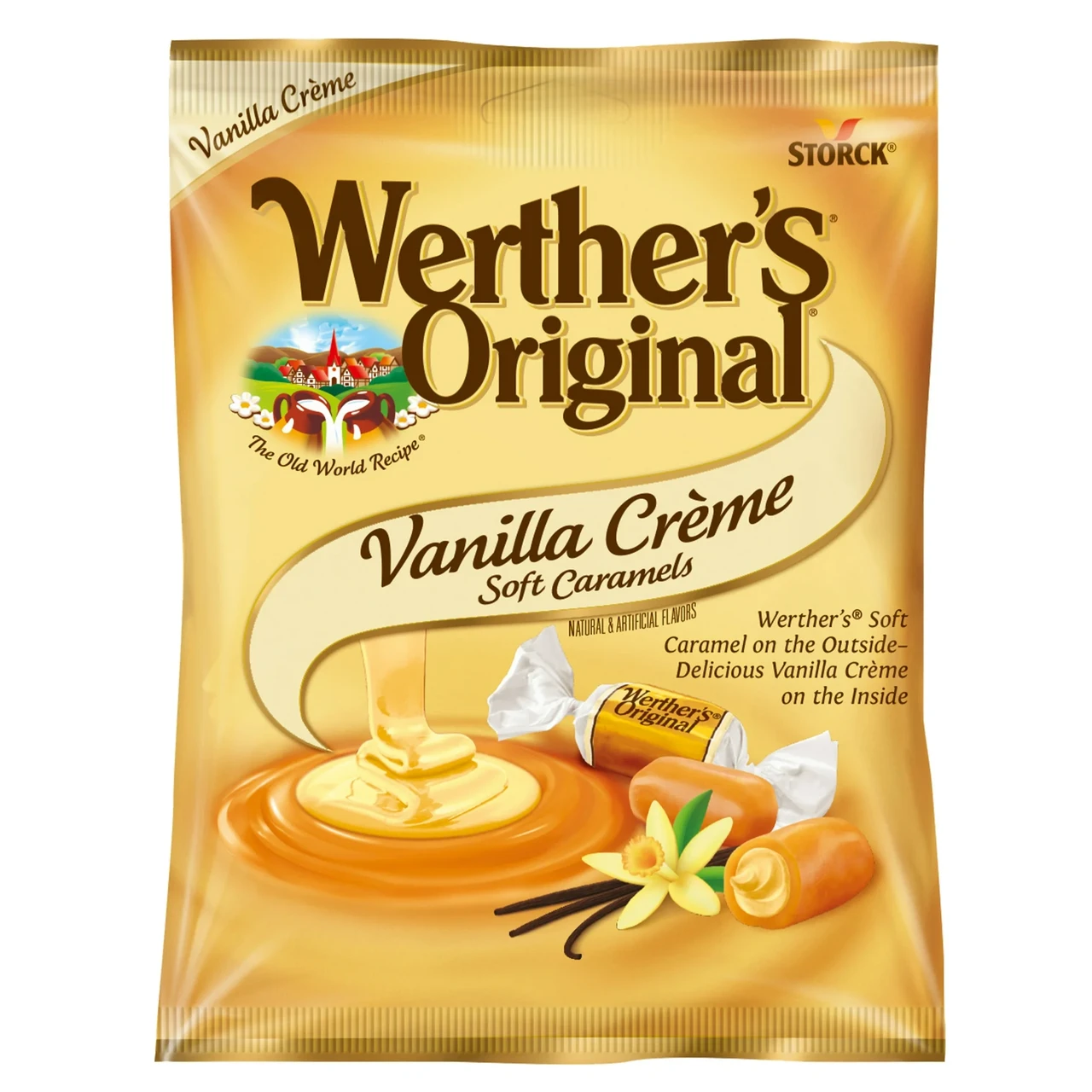 Конфеты Werther's Original с карамелью и ванильным кремом 128 г (2361535849)