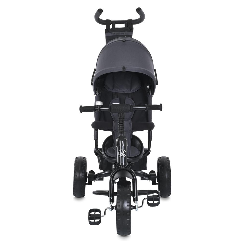 Велосипед трехколесный Turbo Trike MT 1005-2 с родительской ручкой Графитовый - фото 2 Велосипед трехколесный Turbo Trike MT 1005-2 с родительской ручкой Графитовый - фото 2