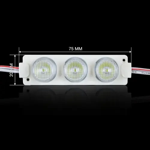 Модуль светодиодный BRT XG6 3030-3 LED W линза 3 бочки 3W 12 В 7000K - фото 4