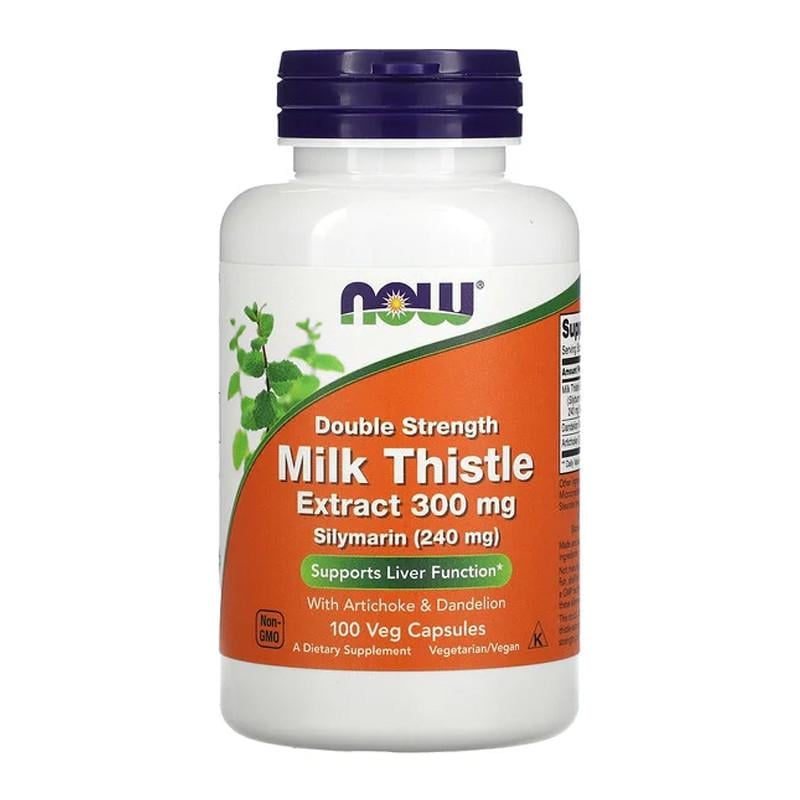 Екстракт розторопши NOW Milk Thistle Extract Double Strength 300 мг 100 капс. (10156-01)