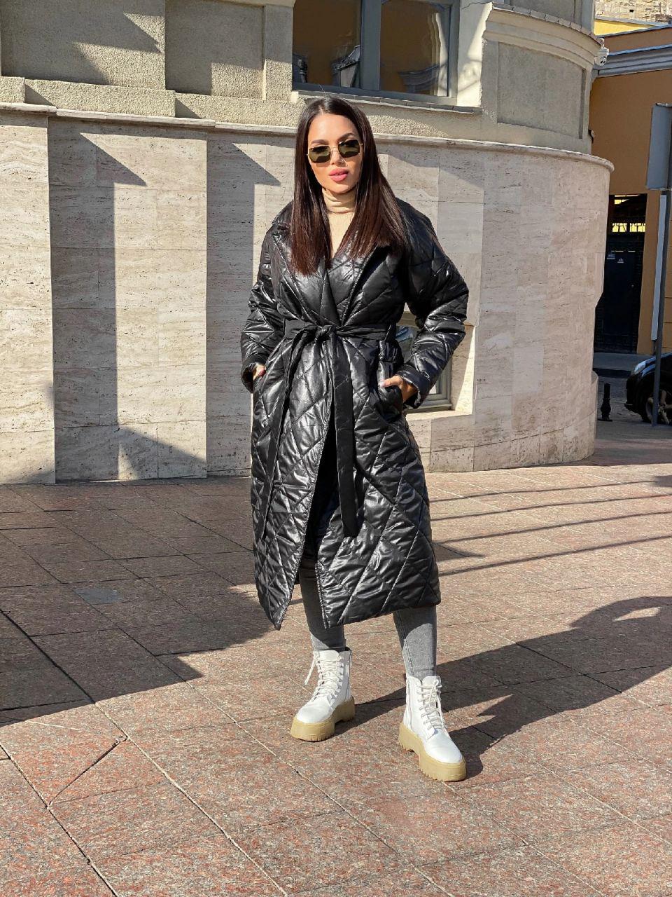 Куртка-пальто женская зимняя р. 42-46 (Мб1541500) - фото 4