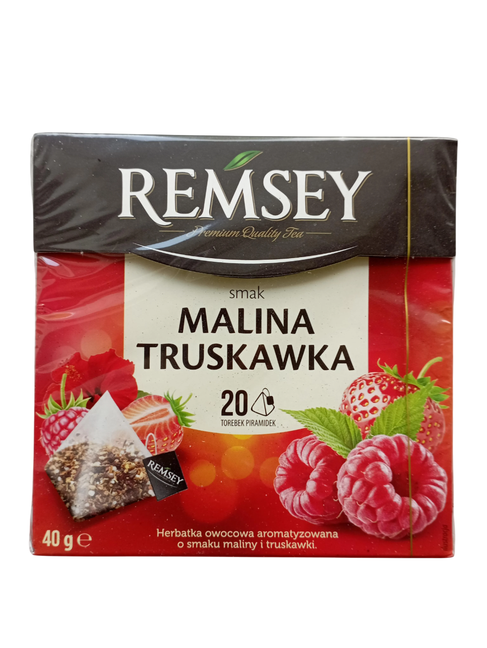 Чай фруктовий Remsey Малина-полуниця 20 пакетиків (29256677)