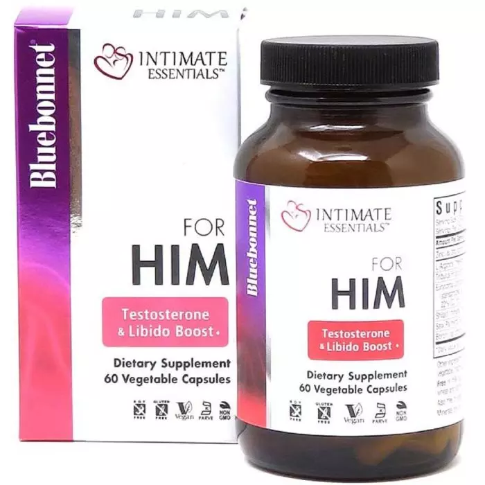 Комплекс для него Bluebonnet Nutrition Intimate Essentials For Him Testosterone Libido Boost 60 капсул (BLB4002)