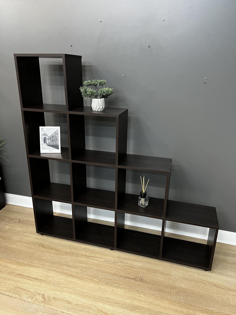 Стелаж А-5 на 10 комірок 1425х1400х252 мм Дуб венге магія - фото 3 Стелаж А-5 на 10 комірок 1425х1400х252 мм Дуб венге магія - фото 3