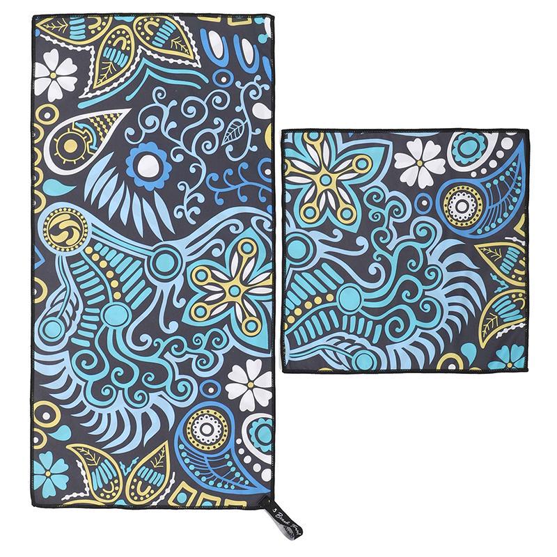 Полотенца спортивные Lower Beach Towel T-PBT Фиолетово-голубой (33508379) - фото 4