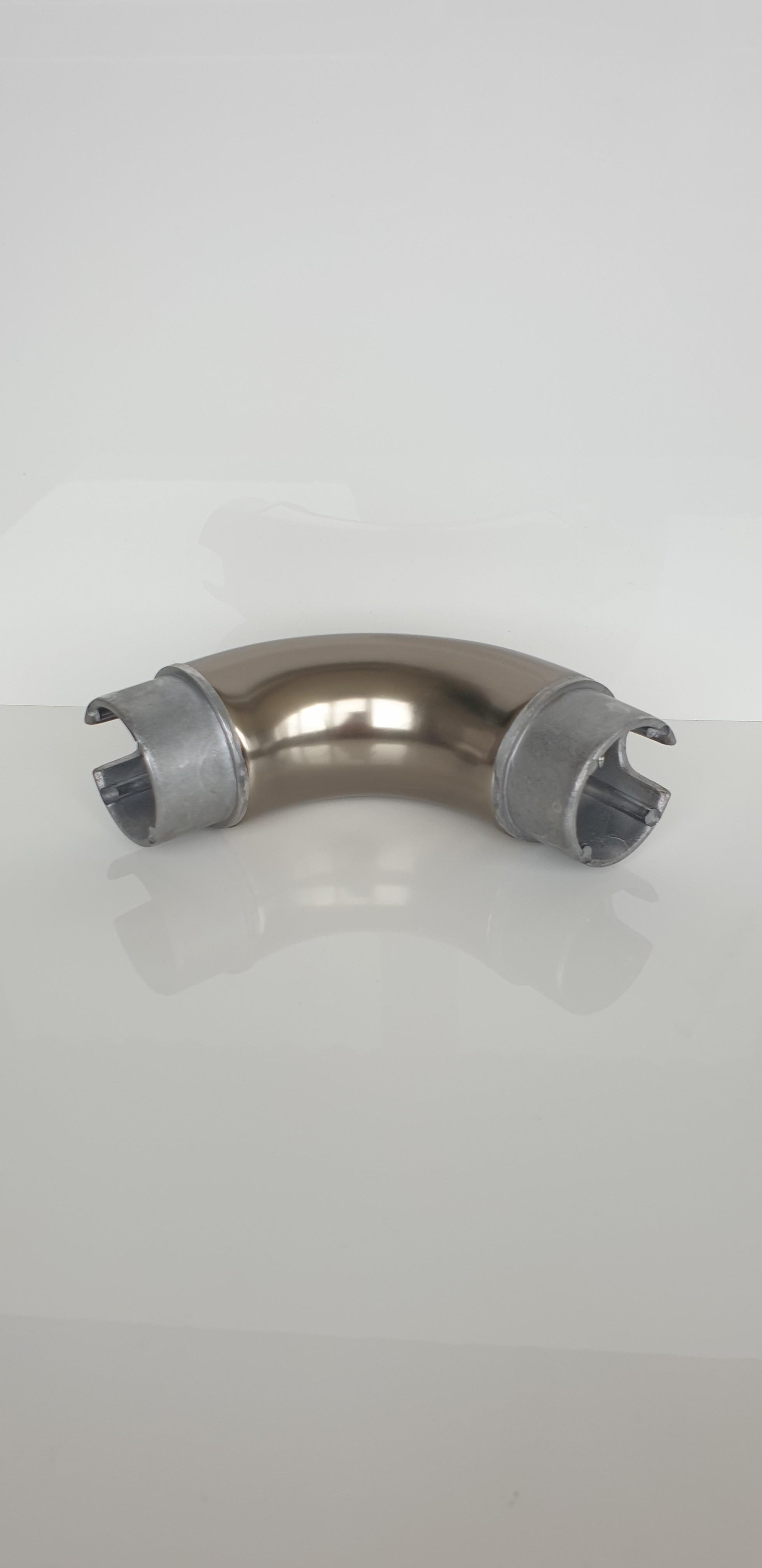 Поворот поручня 90° система коло для алюмінієвих поручнів Ø 50 мм Шампань - фото 2 Поворот поручня 90° система коло для алюмінієвих поручнів Ø 50 мм Шампань - фото 2