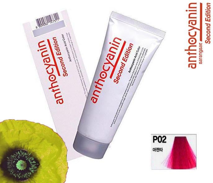 Фарба для волосся біоламінувальна Anthocyanin Second Edition P02 Magenta (1024764238) - фото 3 Фарба для волосся біоламінувальна Anthocyanin Second Edition P02 Magenta (1024764238) - фото 3