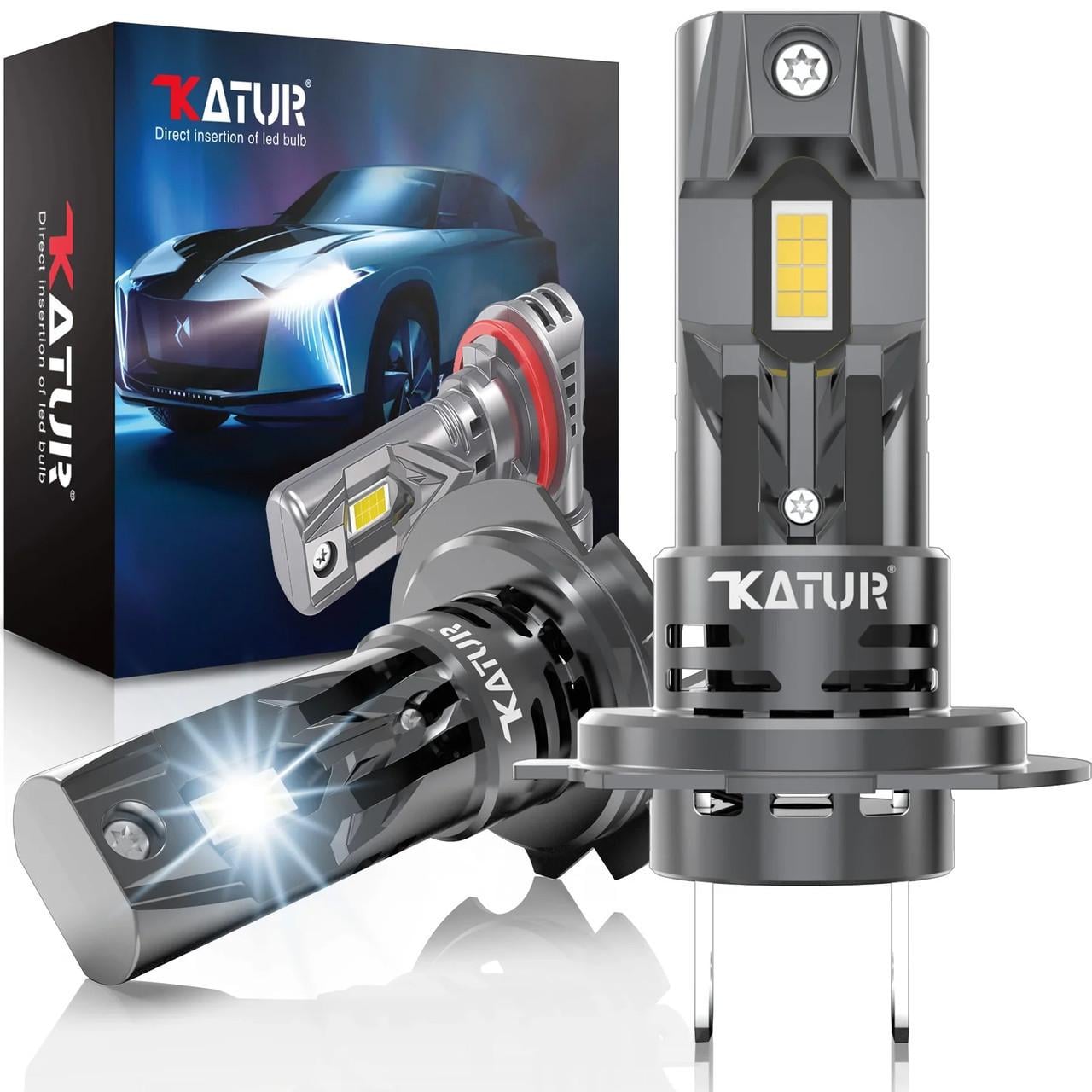 Лампы LED H7 100W 6000K с кулером в наборе 2 шт. (S108ZE)