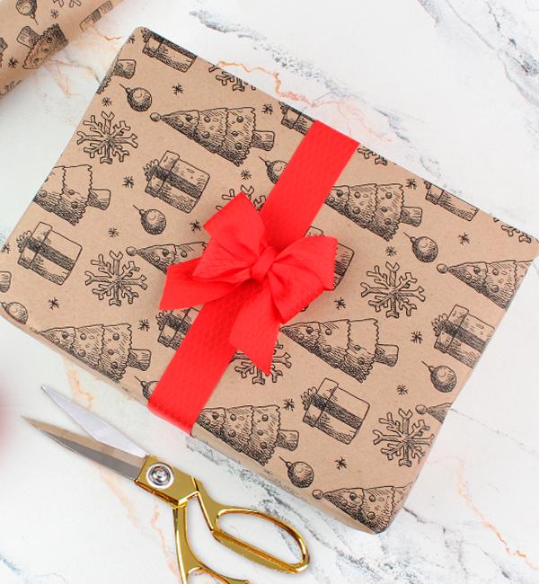 Бумага для упаковки подарочная Елки 8 м 70 см Крафт (13296227) Бумага для упаковки подарочная Елки 8 м 70 см Крафт (13296227)