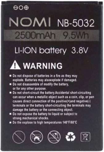 Аккумулятор NB-5032 для Nomi I5032 2500 mAh (000021595)