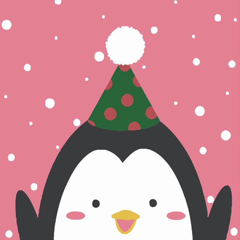 Картина по номерам Strateg Пингвин 20х20 см (HH5129)