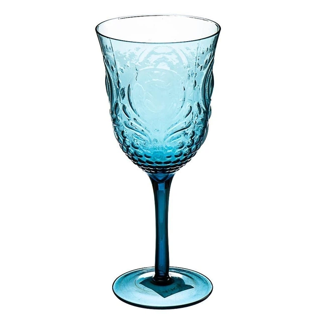 Бока л для вина из голубого стекла (001HH/blue)