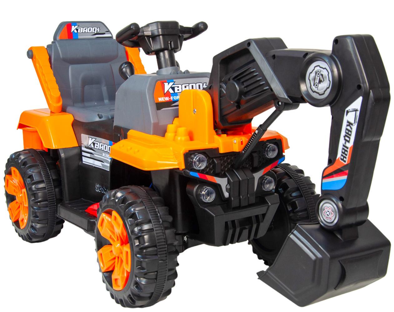 Екскаватор дитячий Spoko SP-188 на акумуляторі із рухомим ковшом від 3-х років Жовтий (147-76-42400577)
