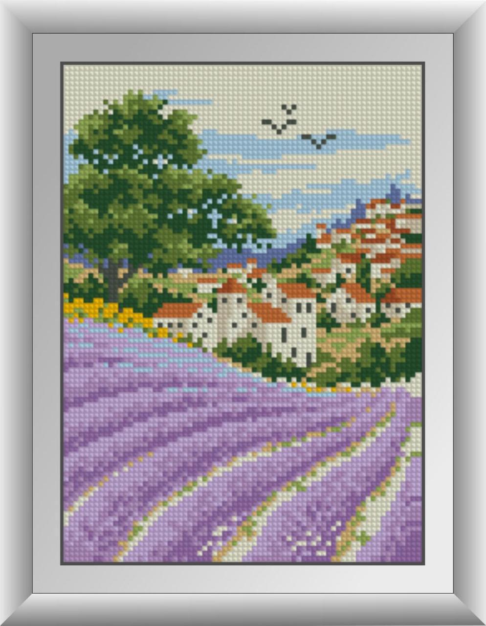 Алмазная мозаика Dream Art Лавандовое поле 18x25 см (DA.30040)