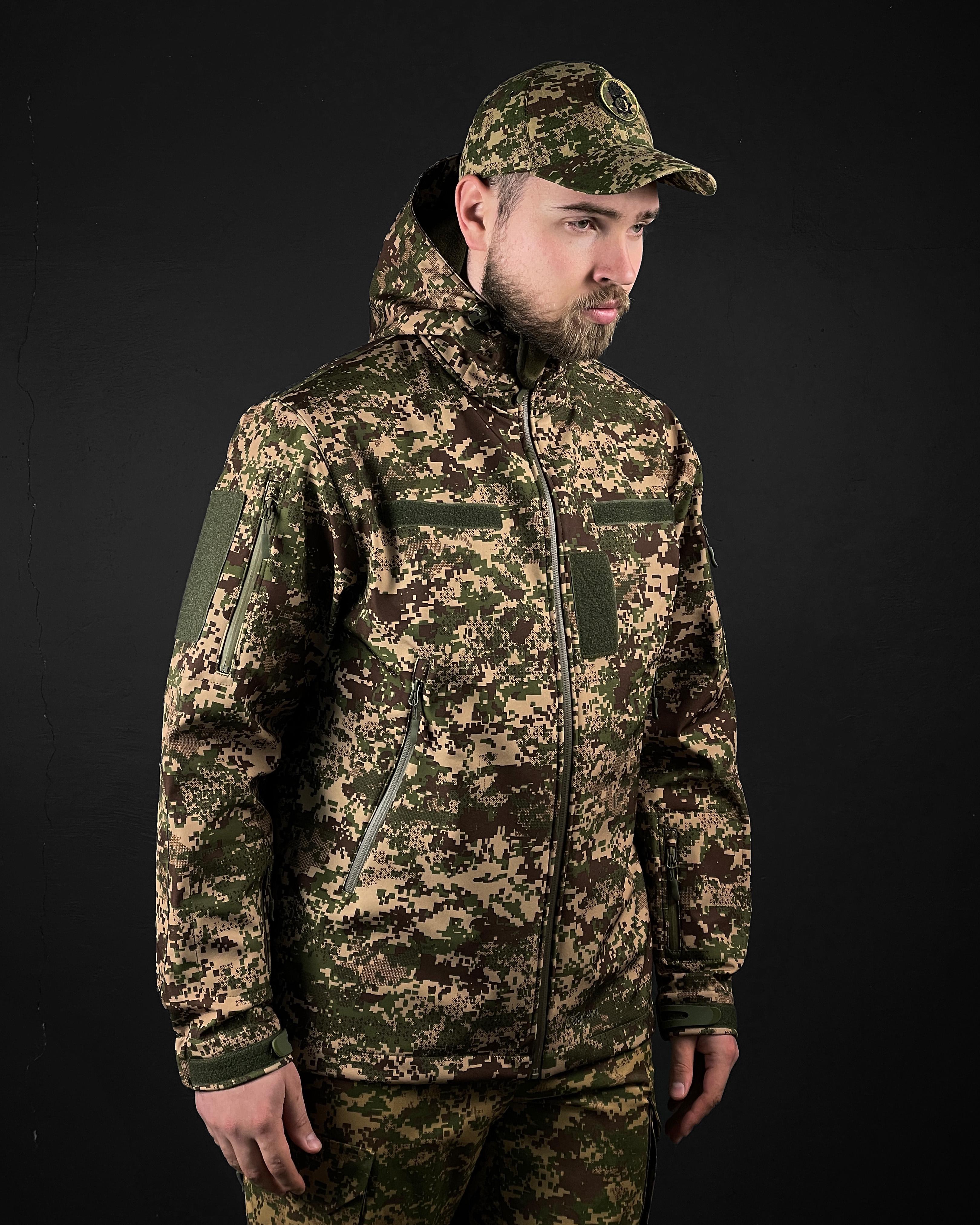 Куртка военная Cooperr Soft Shell II XS Хищник (KUR-1.6.5XL)
