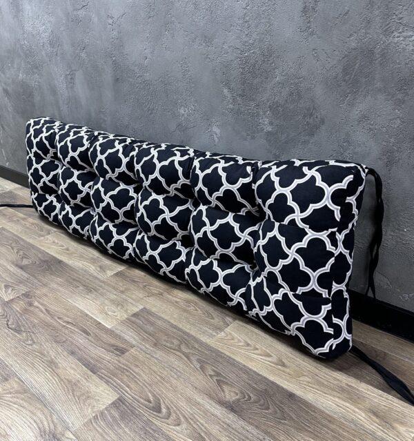 Подушка-спинка Comfort Home Geometry black 120х45 см