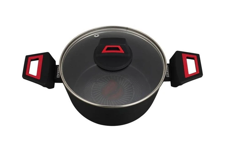 Кастрюля алюминиевая Edenberg с индикатором нагрева и антипригарным покрытием 5 л (26155406)