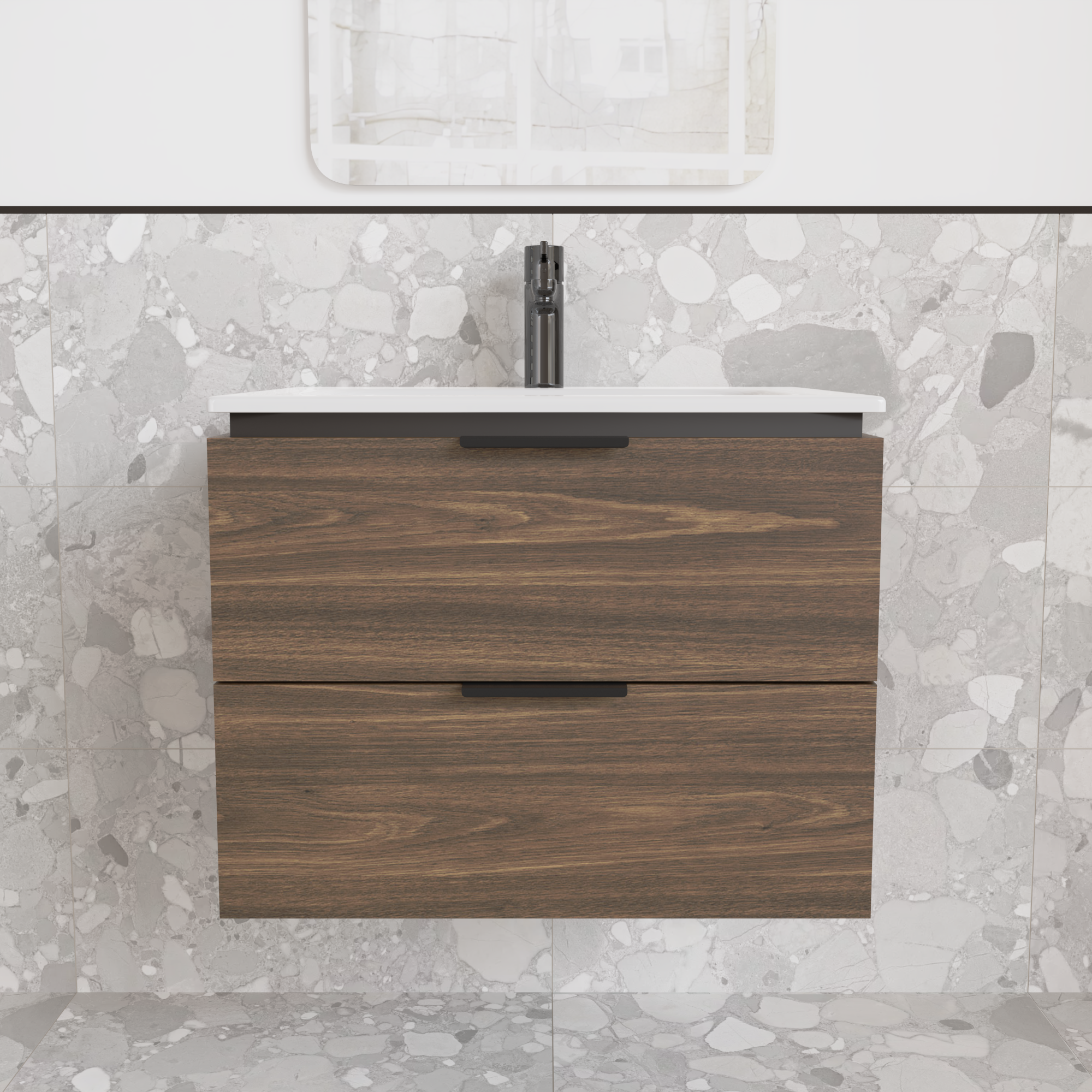 Тумба підвісна з раковиною MVK Vostok Icon 60 В2 600х450х530 мм Дуб Бурбон (p260br) - фото 1 Тумба підвісна з раковиною MVK Vostok Icon 60 В2 600х450х530 мм Дуб Бурбон (p260br) - фото 1