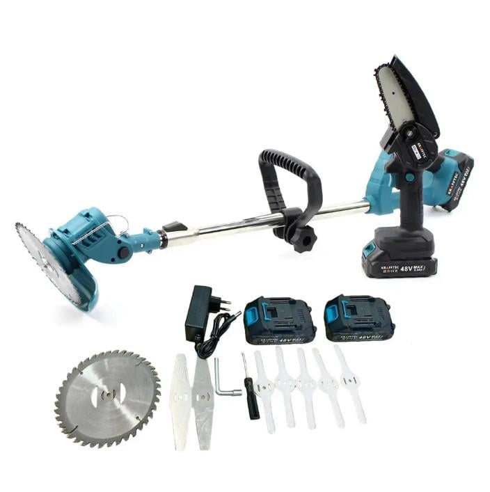 Триммер аккумуляторный с пилой KRAFFTEC КРА-808 - фото 4 Триммер аккумуляторный с пилой KRAFFTEC КРА-808 - фото 4