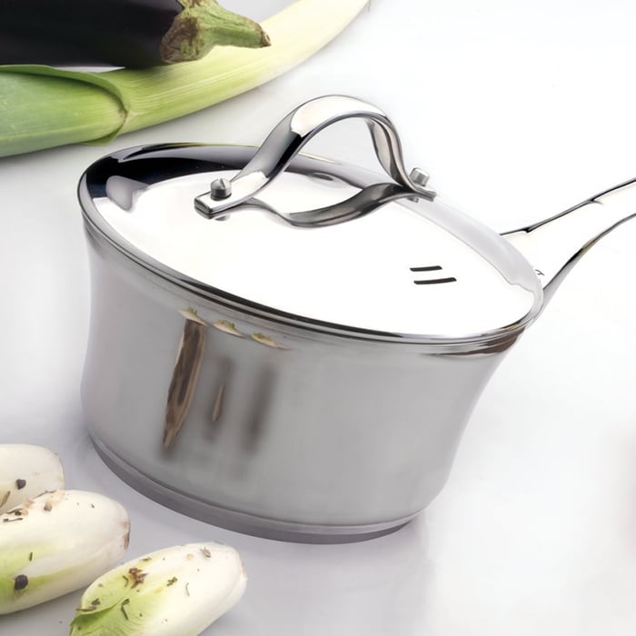 Ковш с металлической крышкой BergHOFF Tulip d-16 см объем 1.3 л - фото 2 Ковш с металлической крышкой BergHOFF Tulip d-16 см объем 1.3 л - фото 2