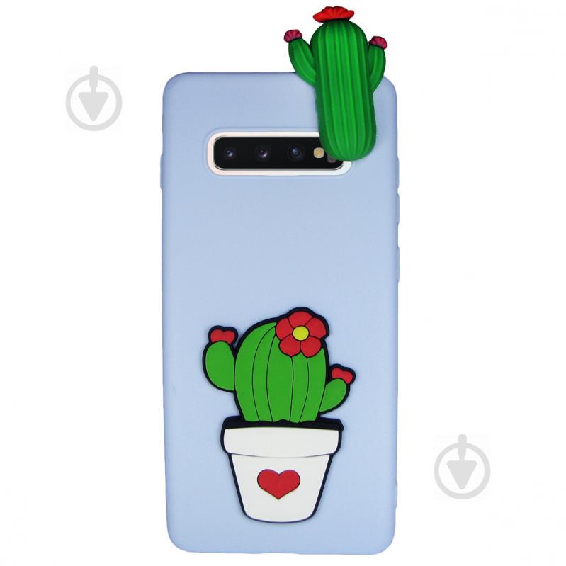 Чохол Cartoon Case 3D для Samsung G973 Galaxy S10 Кактуси (arbc6113)