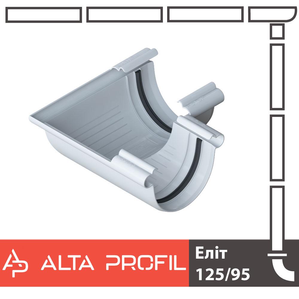 Угол желоба Alta Profil 125 система 90° Белый (18170047) - фото 2 Угол желоба Alta Profil 125 система 90° Белый (18170047) - фото 2